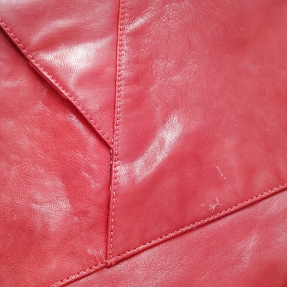 GC By Gianni Conti Genuine Leather Vera Pelle Red Handbag - Picture 16 of 16